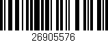 Código de barras (EAN, GTIN, SKU, ISBN): '26905576'
