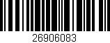 Código de barras (EAN, GTIN, SKU, ISBN): '26906083'