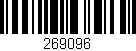 Código de barras (EAN, GTIN, SKU, ISBN): '269096'
