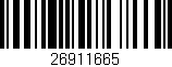 Código de barras (EAN, GTIN, SKU, ISBN): '26911665'