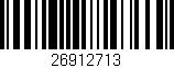 Código de barras (EAN, GTIN, SKU, ISBN): '26912713'