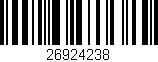 Código de barras (EAN, GTIN, SKU, ISBN): '26924238'