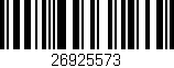 Código de barras (EAN, GTIN, SKU, ISBN): '26925573'
