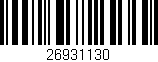 Código de barras (EAN, GTIN, SKU, ISBN): '26931130'