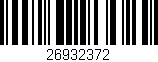 Código de barras (EAN, GTIN, SKU, ISBN): '26932372'