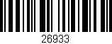 Código de barras (EAN, GTIN, SKU, ISBN): '26933'