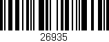 Código de barras (EAN, GTIN, SKU, ISBN): '26935'