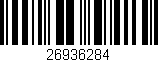 Código de barras (EAN, GTIN, SKU, ISBN): '26936284'