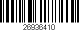 Código de barras (EAN, GTIN, SKU, ISBN): '26936410'
