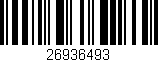 Código de barras (EAN, GTIN, SKU, ISBN): '26936493'