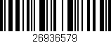 Código de barras (EAN, GTIN, SKU, ISBN): '26936579'