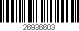 Código de barras (EAN, GTIN, SKU, ISBN): '26936603'