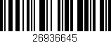 Código de barras (EAN, GTIN, SKU, ISBN): '26936645'
