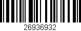Código de barras (EAN, GTIN, SKU, ISBN): '26936932'