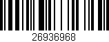 Código de barras (EAN, GTIN, SKU, ISBN): '26936968'