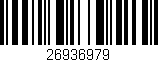 Código de barras (EAN, GTIN, SKU, ISBN): '26936979'