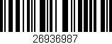 Código de barras (EAN, GTIN, SKU, ISBN): '26936987'