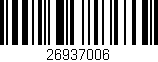 Código de barras (EAN, GTIN, SKU, ISBN): '26937006'