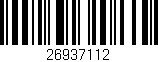 Código de barras (EAN, GTIN, SKU, ISBN): '26937112'