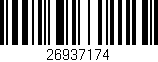Código de barras (EAN, GTIN, SKU, ISBN): '26937174'