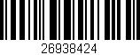 Código de barras (EAN, GTIN, SKU, ISBN): '26938424'