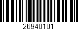 Código de barras (EAN, GTIN, SKU, ISBN): '26940101'