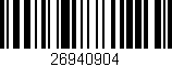 Código de barras (EAN, GTIN, SKU, ISBN): '26940904'