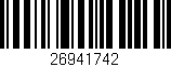 Código de barras (EAN, GTIN, SKU, ISBN): '26941742'