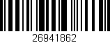 Código de barras (EAN, GTIN, SKU, ISBN): '26941862'