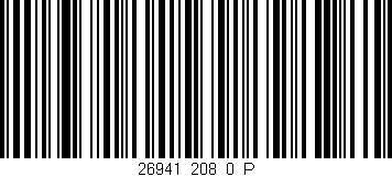 Código de barras (EAN, GTIN, SKU, ISBN): '26941_208_0_P'