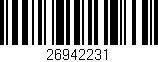 Código de barras (EAN, GTIN, SKU, ISBN): '26942231'