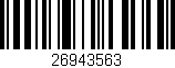 Código de barras (EAN, GTIN, SKU, ISBN): '26943563'