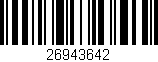 Código de barras (EAN, GTIN, SKU, ISBN): '26943642'