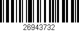 Código de barras (EAN, GTIN, SKU, ISBN): '26943732'