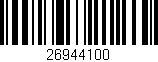 Código de barras (EAN, GTIN, SKU, ISBN): '26944100'