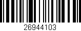 Código de barras (EAN, GTIN, SKU, ISBN): '26944103'
