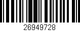 Código de barras (EAN, GTIN, SKU, ISBN): '26949728'