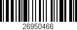 Código de barras (EAN, GTIN, SKU, ISBN): '26950466'