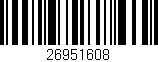 Código de barras (EAN, GTIN, SKU, ISBN): '26951608'