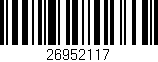 Código de barras (EAN, GTIN, SKU, ISBN): '26952117'