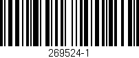 Código de barras (EAN, GTIN, SKU, ISBN): '269524-1'