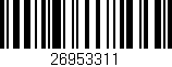Código de barras (EAN, GTIN, SKU, ISBN): '26953311'