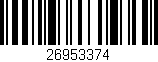 Código de barras (EAN, GTIN, SKU, ISBN): '26953374'