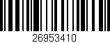 Código de barras (EAN, GTIN, SKU, ISBN): '26953410'