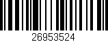 Código de barras (EAN, GTIN, SKU, ISBN): '26953524'