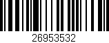 Código de barras (EAN, GTIN, SKU, ISBN): '26953532'