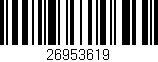 Código de barras (EAN, GTIN, SKU, ISBN): '26953619'