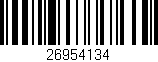 Código de barras (EAN, GTIN, SKU, ISBN): '26954134'