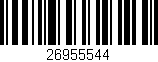 Código de barras (EAN, GTIN, SKU, ISBN): '26955544'