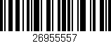 Código de barras (EAN, GTIN, SKU, ISBN): '26955557'